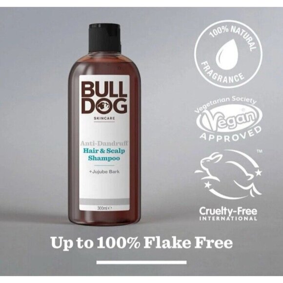 BullDog Skincare Men Anti-Dandruff Hair & Scalp Shampoo With Jujube Bark - 300ml - Picture 7 of 8